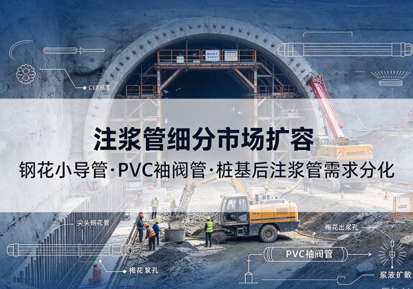 宁德注浆管细分市场扩容，隧道钢花小导管、PVC 袖阀管、桩基后注浆管需求分化